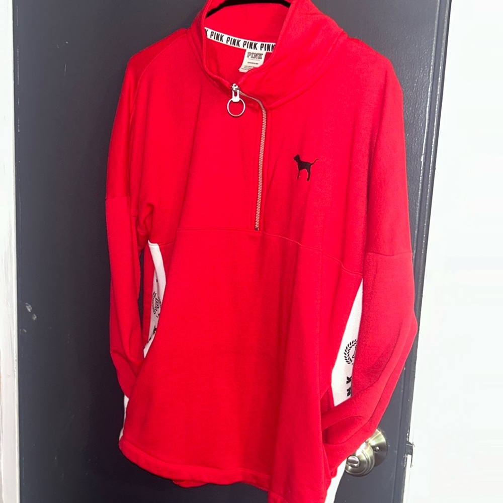 Women’s small pink fleece pullover